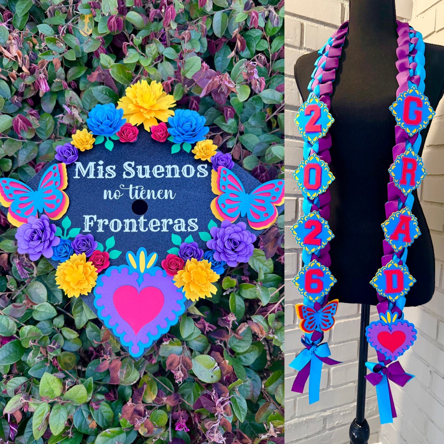 Mis Sueños Graduation Topper Lei or Set