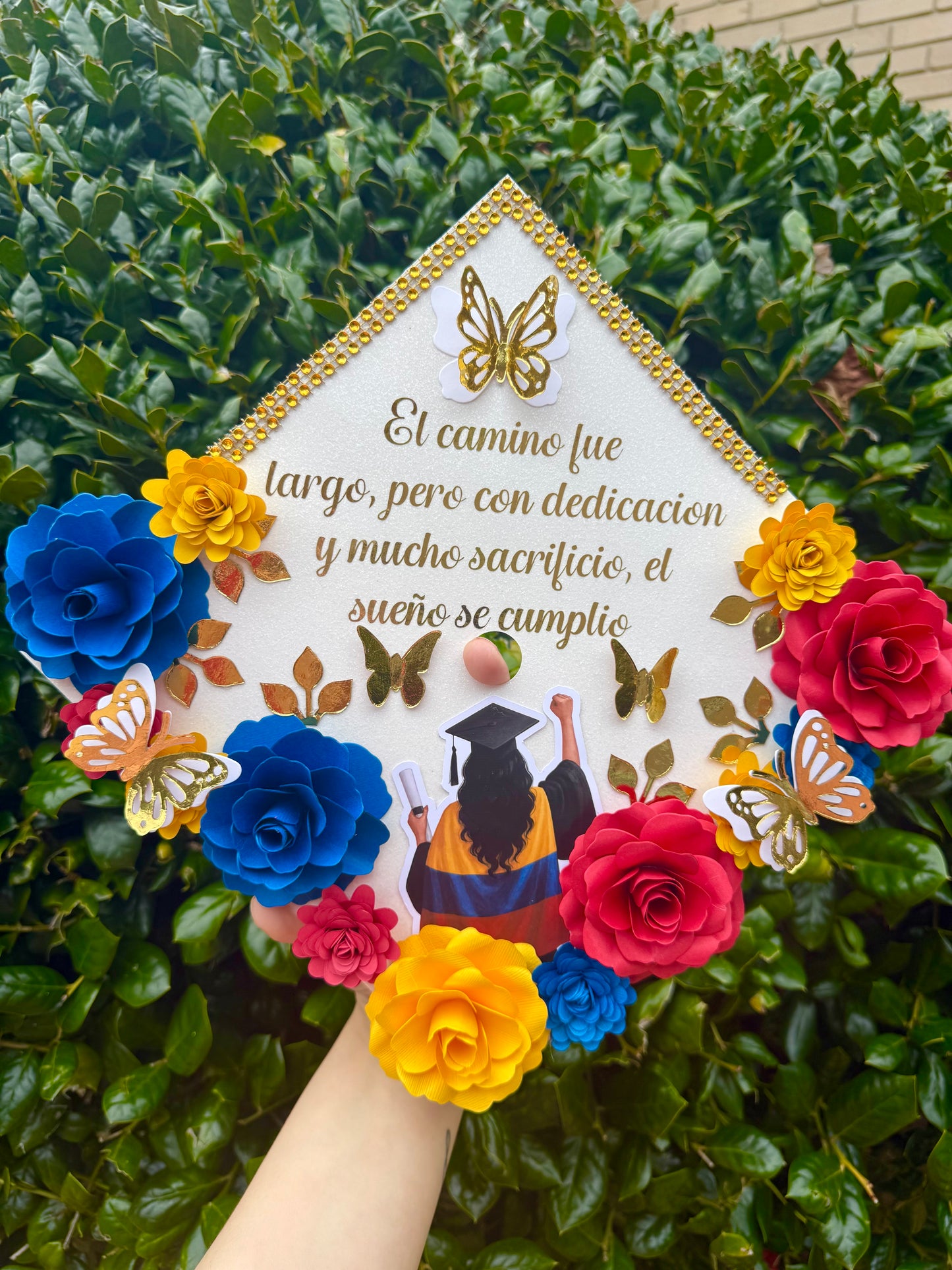 El Camino Graduation Topper Colombia Flag