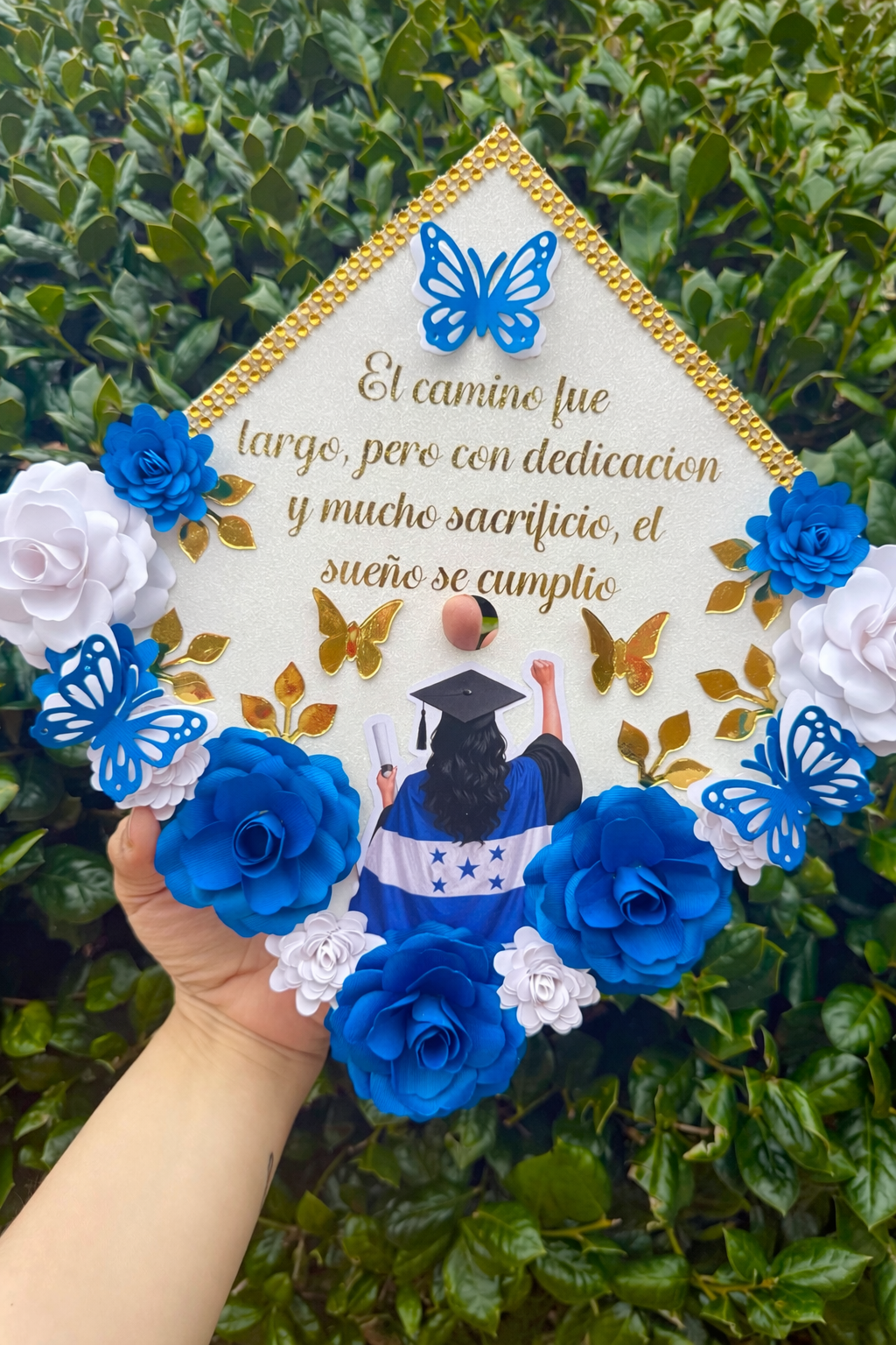 El Camino Graduation Topper Honduras Flag